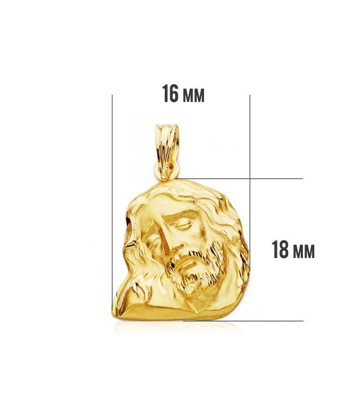 Cabeza Cristo Yacente  18x16mm