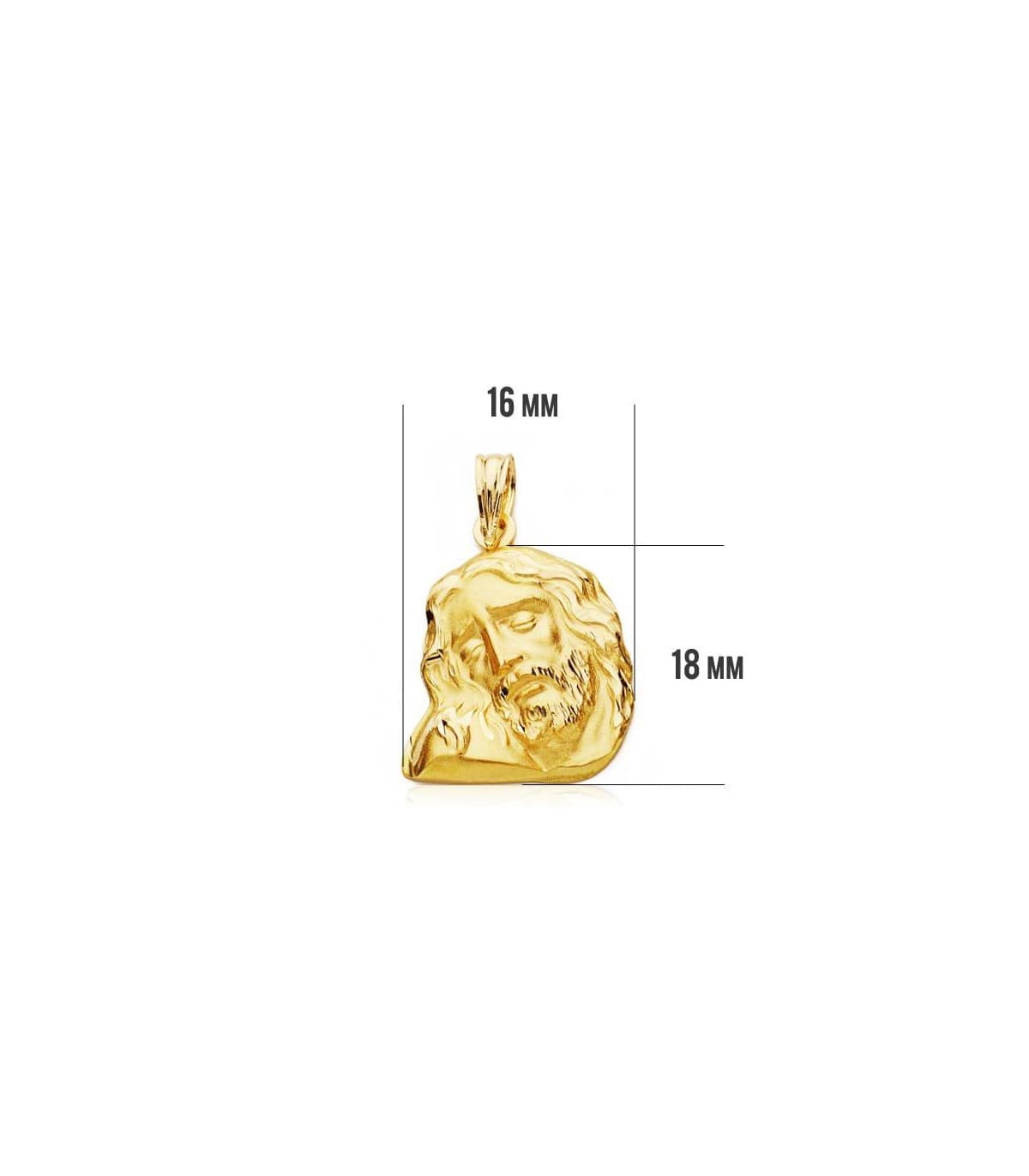 Cabeza Cristo Yacente  18x16mm