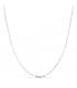 Chaîne diamantée en or blanc 18 carats,  40 cm, pour femme ou enfant et baptême.
