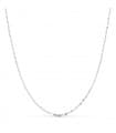 Chaîne Forçat Diamantée Or Blanc 18K 1mm 40cm