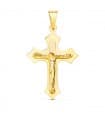 Cruz Cristo de Oro Amarillo 18 Kilates 32 mm