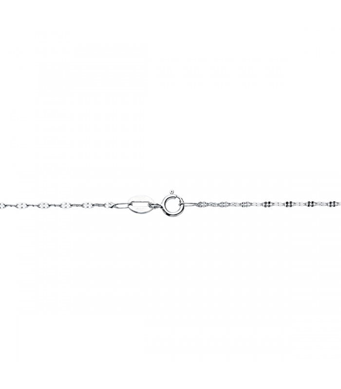 Cadena Diamantada Oro Blanco 18K 1,5 mm 40cm | collar mujer, cadenita fina