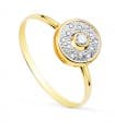 Sortija mujer oro bicolor 18K Yanet