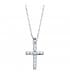 Gargantilla Cruz Diamante 0.090 Qtes. OB 18K | collar con diamantes