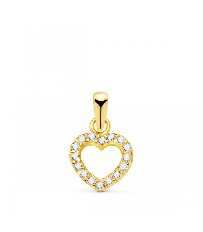 Ciondolo a cuore San Valentino oro 18kt