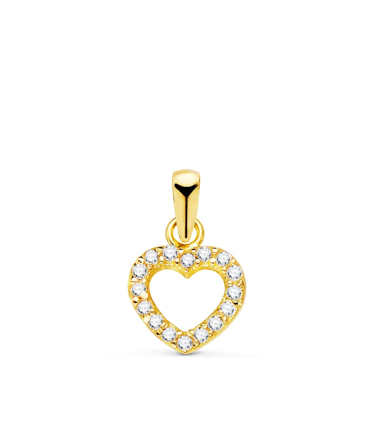 Ciondolo a cuore San Valentino oro 18kt