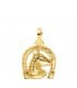 Pendentif Fer à Cheval Or 18K Zircon