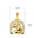 Hufeisen und Pferd Anhänger Gold 750 (18K) P7484 Herren 28 mm