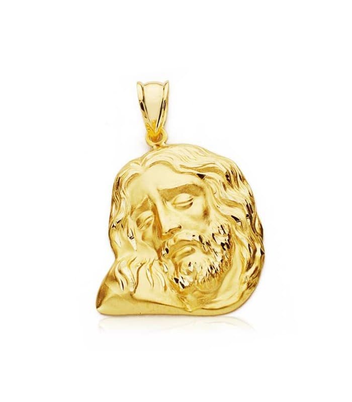 Portrait Christ gisant 18K 23x21mm