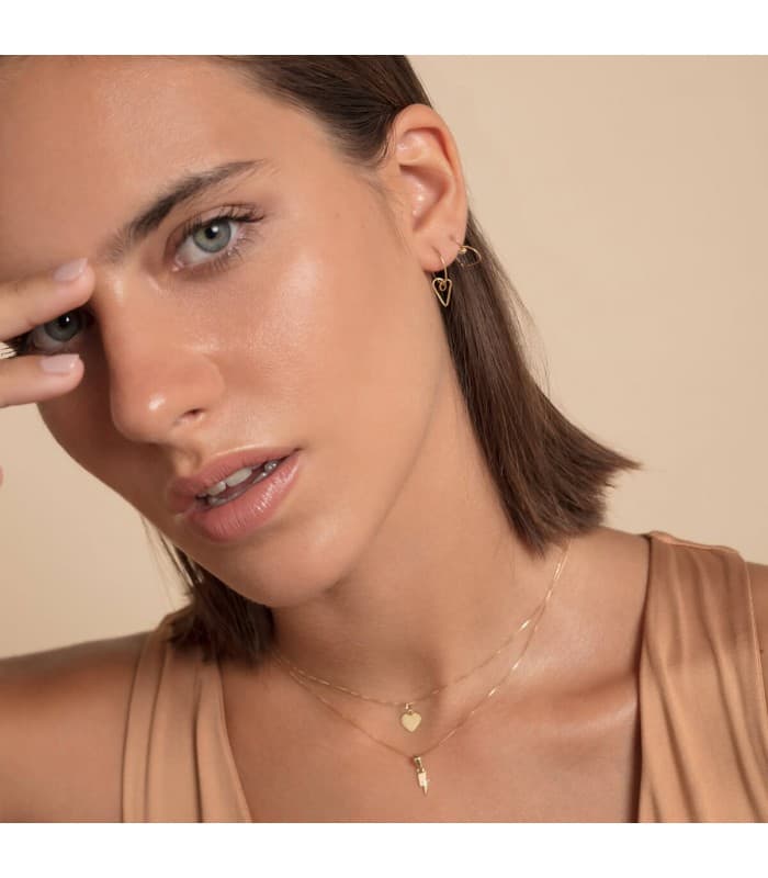 Piercing Aro Corazón Oro Amarillo 18K | pendiente de oreja | piercings en las orejas