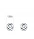 Pendientes Delicia Diamantes 0.100 Qtes. Oro Blanco 18K | chatón, dormilonas