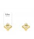 Pendientes Estrella Diamantes 0.040 Qtes. OA 18K | diamantes rosa de los vientos oro amarillo