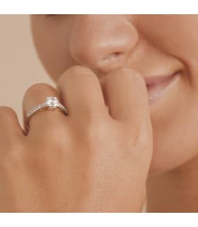 Solitario OB Parisieen | anillo de compromiso oro blanco | anillos de pedida, solitarios 18 kilates