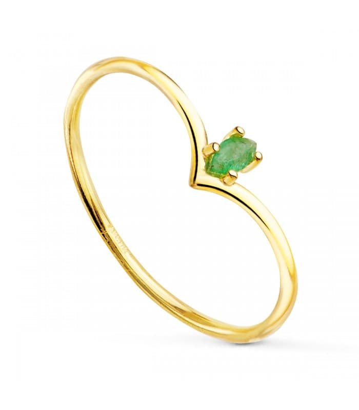 Bague Picco Or 18K Émeraude Marquise