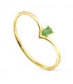 Bague Picco Or 18K Émeraude Marquise