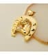Colgante Herradura Silueta Caballo Oro 18K 40mm | colgante oro macizo 750 | comprar joyas online