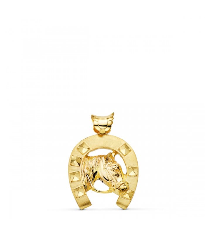 Pendentif Fer à Cheval En Or 18k - Poids 1.10 Grammes - Bijou D'Occasion Rénové