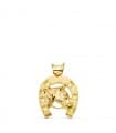 Colgante Herradura con Caballo Oro 18K 29 mm