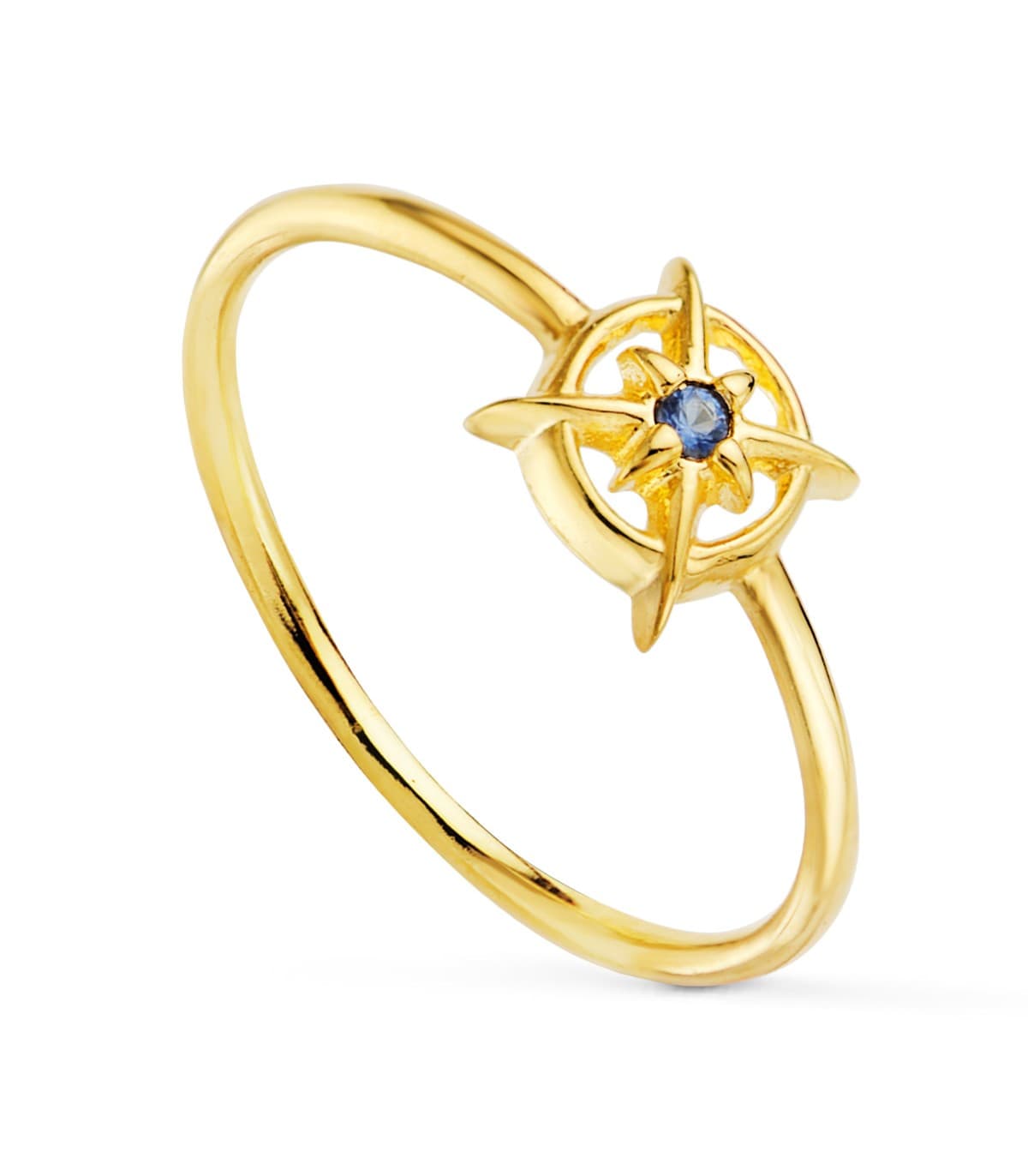 Anello Navy oro giallo 18kt zaffiro - Gioielli donna online