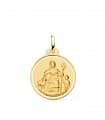 Medaille aus 18K Gold Madonna mit Kind P2991-120
