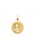Medalla Niña Ángel Oro 18K 14mm Brillo - comprar joyas de bebe online