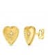Clous d'oreilles Coeur Or 18K Glam Boules