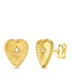 Pendientes Corazón Oro 18K Glam Bolitas