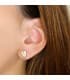 Clous d'oreilles Coeur Or 18K Glam Boules