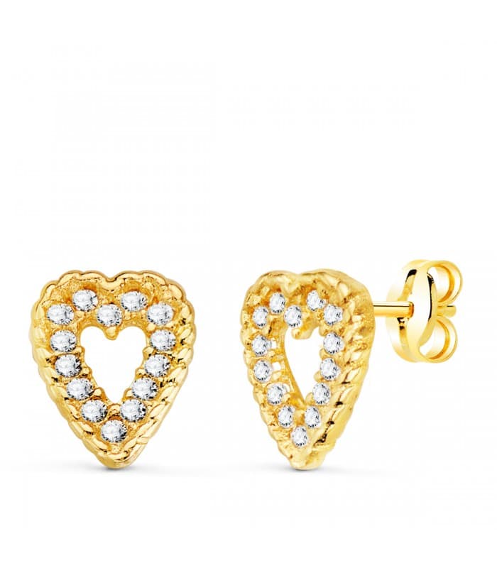 Orecchini a Cuore San Valentino Oro 18K | orecchini moderni, acquista online orecchini in oro