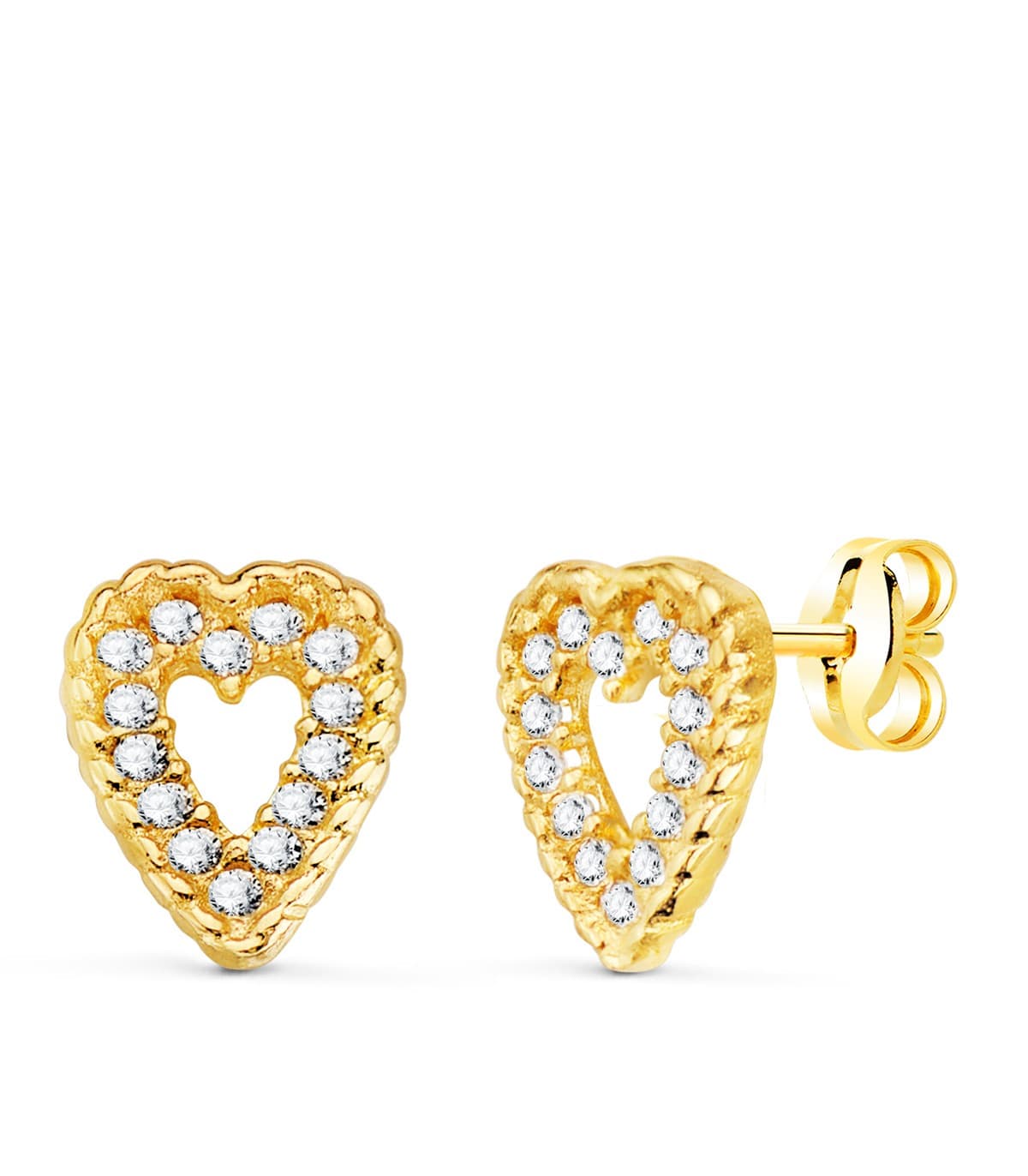 Orecchini a Cuore San Valentino Oro 18K | orecchini moderni, acquista online orecchini in oro