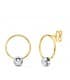 Pendientes Aros Diamantes 0.056 Qtes. OA 18K | pendientes de oreja con diamantes | aros colgantes | joyería online