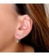Pendientes Aros Diamantes 0.056 Qtes. OA 18K | pendientes de oreja con diamantes | aros colgantes | joyería online