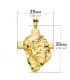 Jesus Anhänger Gelbgold 18 Karat P7147-335