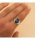 Sello hombre Elías Oro Amarillo 18K Azul | Comprar anillos de hombre en joyería online
