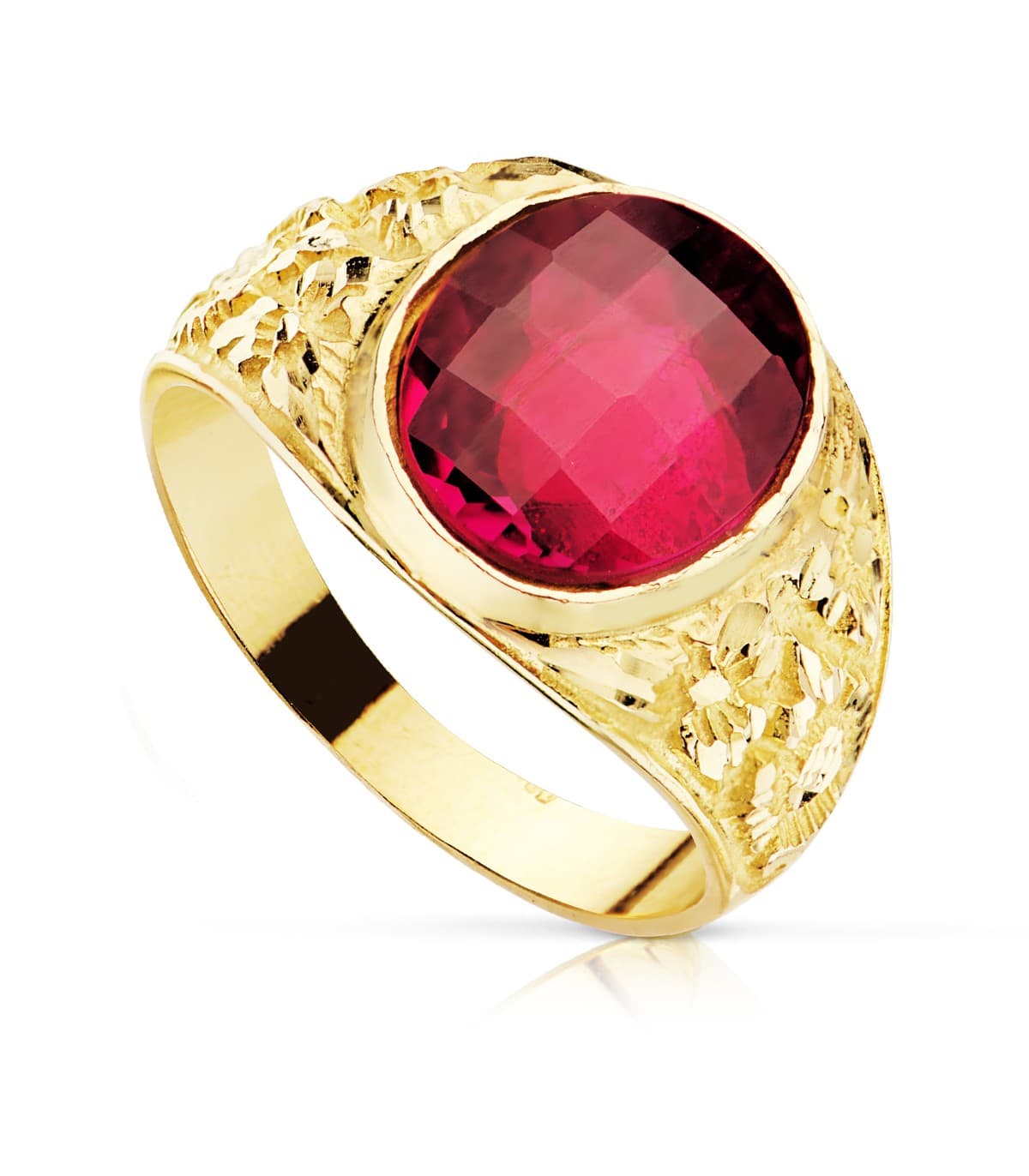Sello hombre Elías Oro Amarillo 18K Rojo| Comprar anillos de hombre en joyería online