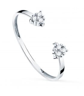 Anello Harrington Oro bianco 18kt Diamanti 0,048 carati. Anello in oro bianco con diamanti.