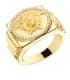 Sello Medusa Oro Amarillo 18K Estrías | joyería online | alta joyería