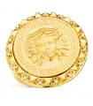 Sello Medalla Medusa Greca Oro Amarillo 18K