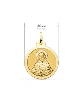 Madonna Karmel und Herz Jesu P5006-820 Skapulier 18K