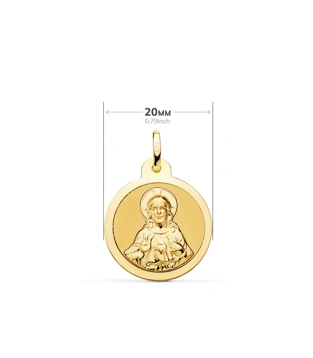 Madonna Karmel und Herz Jesu P5006-820 Skapulier 18K