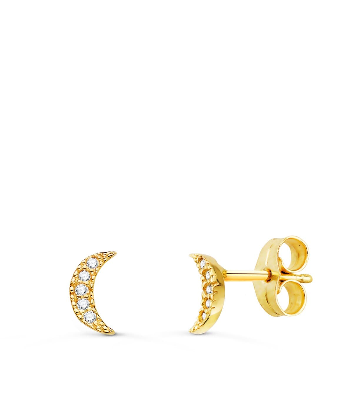 Pendientes Moon Diamantes 0.050 Qtes. OA 18K | comprar en joyería online pendientes de mujer