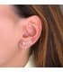 Grimpeurs d'oreilles Étoiles Or 18K