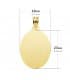 Médaille Ovale Brillante Or 18K 23mm -  - Bijoux Personnalisées