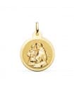 Medalla San Antonio Oro 18K 22mm Brillo