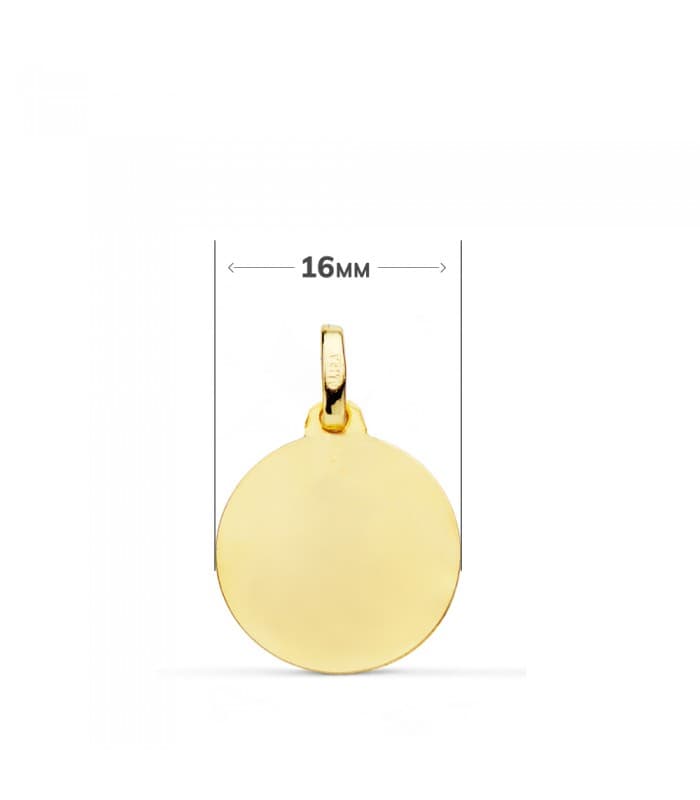 Medalla San Jorge Oro 9K 16mm Bisel