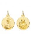 Skapulier-Medaille 18K Gold P3064-322 Jesu / Madonna
