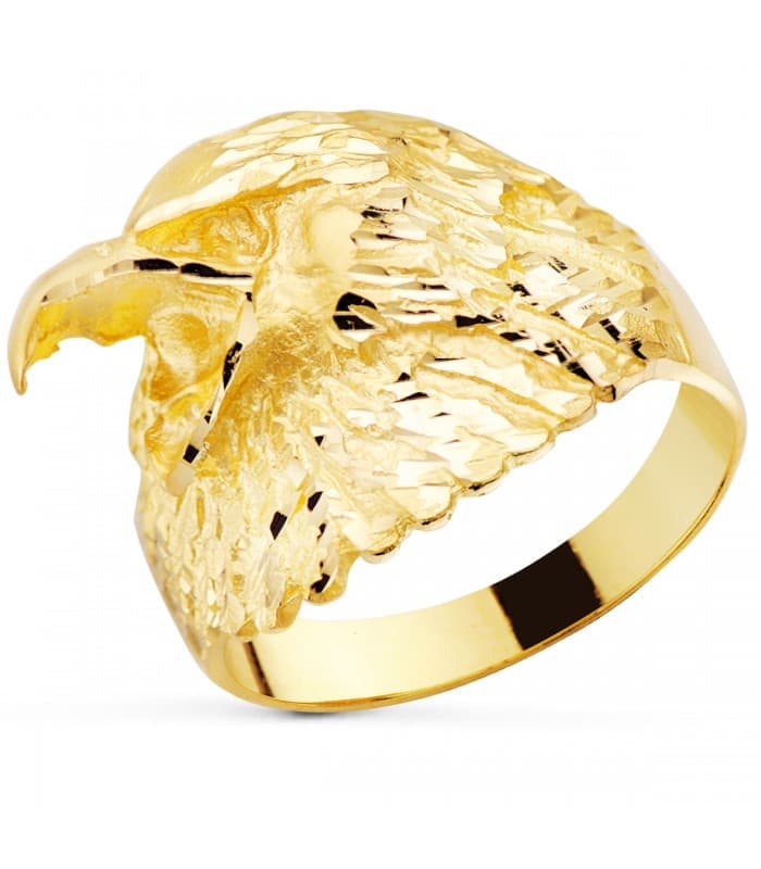 Sello Águila Hombre Oro Amarillo 18K | Anillos caballero, comprar joyas online