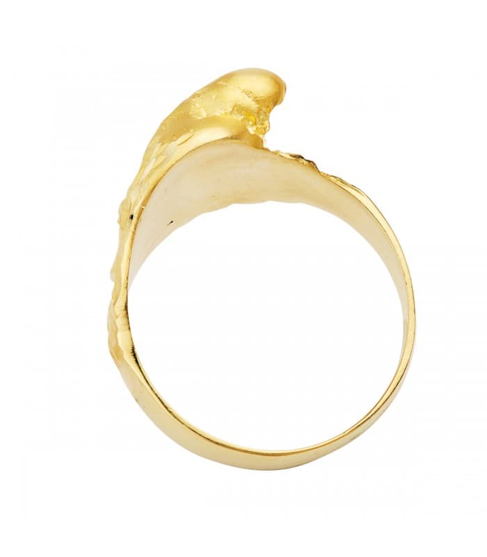 Bague Aigue Homme en Or Jaune 18K