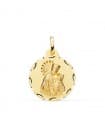 Jungfrau der Hilflosen Medaille 18K Gelbgold P3100-320