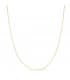 Catena forzatina oro 18K cubi 1 mm 40cm - Collane e girocolli da donna